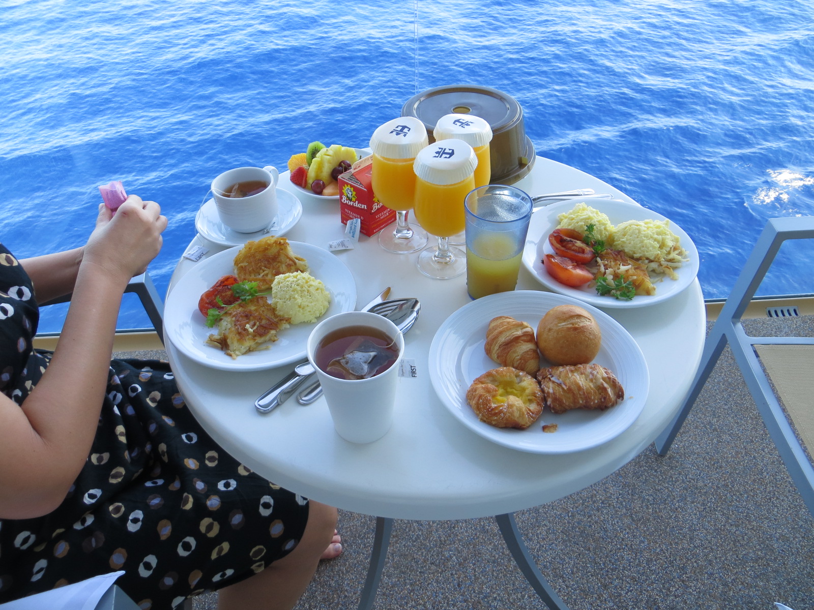 Frokost på utvendig balkong